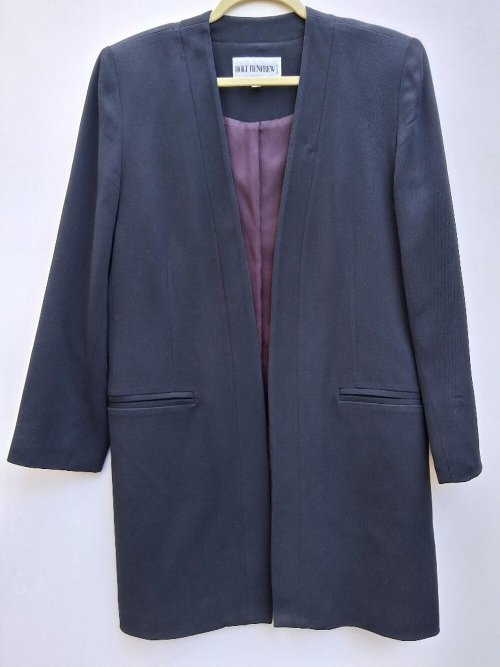 Vintage Holt Renfrew Women's Open-front Blazer